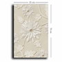 Wallity Lienzo Decorativo 45 x 70 cm Beige y Blanco